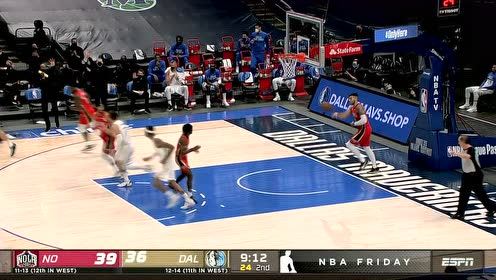 【NBA集锦】统治力尽显 东契奇次节独得12分