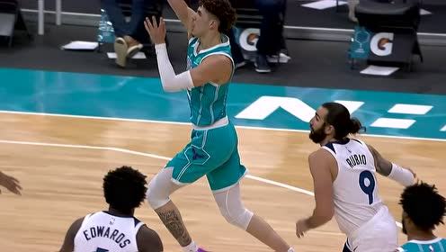 【NBA集锦】滑翔机起飞!状元郎爱德华兹空中漫步折叠上篮