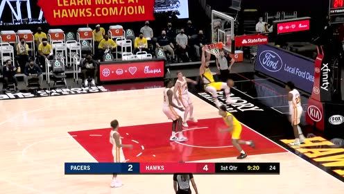 【NBA集錦】科林斯翻身跳投穩(wěn)穩(wěn)命中 薩博尼斯不甘示弱雙手滑翔暴扣