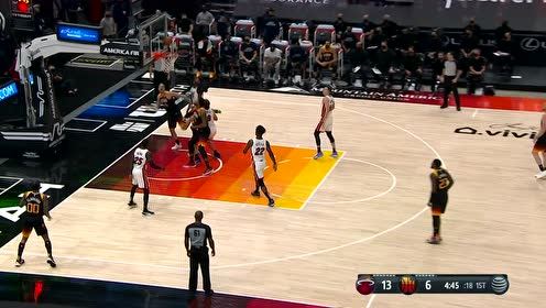 【NBA集錦】休想帽我！博格達沖擊內線迎人高拋打板命中
