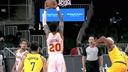 【NBA集錦】我們哥倆關(guān)系好著呢！特雷楊低手妙傳科林斯雙手炸筐