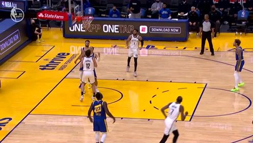 【NBA集錦】打水漂一樣的擊地！杜蘭特喂餅哈里斯空切上籃