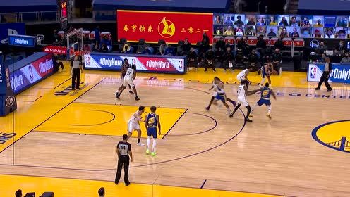 【NBA集錦】勇士主場播放致敬杜蘭特視頻 小帥場邊觀賞滿滿都是回憶