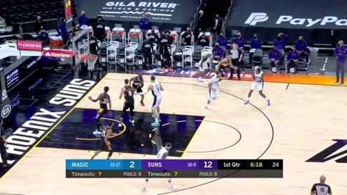 【NBA集錦】保羅長傳制導(dǎo) 布克單臂暴扣一騎絕塵