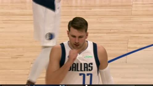 【NBA集錦】有老司機(jī)內(nèi)味了 東契奇翻身跳投得手