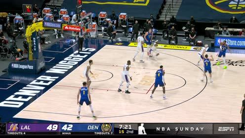 【NBA集锦】一招鲜吃遍天!詹眉两次无解连线打停比赛