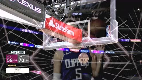 【NBA集锦】时间掐的刚刚好 杰克逊妙传肯纳德底角三分命中