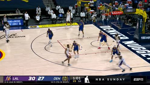 【NBA集锦】NBA不老传说!詹皇接球平地起飞双臂暴扣炸筐