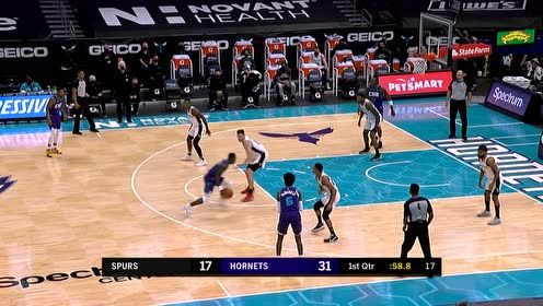 【NBA集锦】全民皆兵!黄蜂13-0小高潮蜇伤马刺