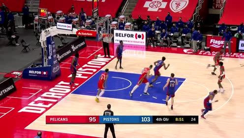 【NBA集锦】残酷冷漠暴戾无仁 亚历山大沃克飞身隔扣斯图尔特