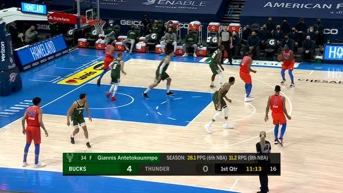 【NBA集錦】比誰更鐵？雄鹿手感相比之下較好8-0完美開局