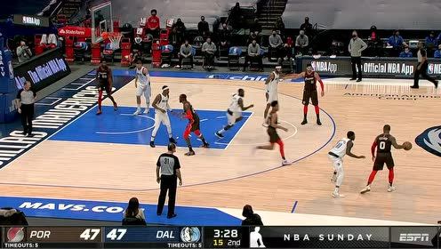 【NBA集锦】Damian Lillard (34 points) Highlights vs. Dallas Mavericks