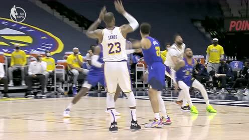 【NBA集锦】充分发挥身高优势!詹姆斯头顶高抛喂饼助飞浓眉完成反击