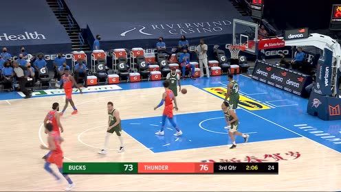 【NBA集錦】眼里沒有人！字母哥無視兩人防守助飛康諾頓轉(zhuǎn)體單臂掛筐