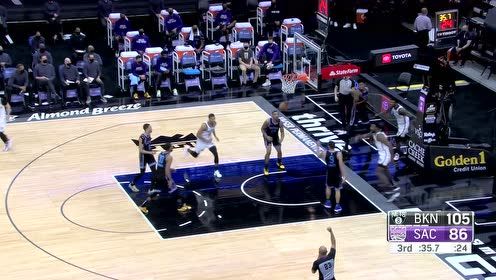 【NBA集锦】心有灵犀一点通！欧文小手一抖助飞小乔丹飞身上篮