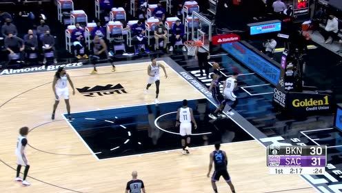 【NBA集锦】怀特塞德高位策应送妙传 福克斯空切反跑滑翔暴扣