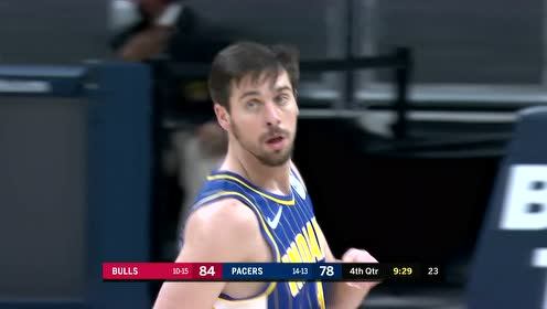 【NBA集锦】萨托兰斯基三分命中 麦康奈尔用同样的方式完成回应