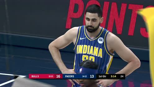 【NBA錄像回放 國語】公牛vs步行者第1節(jié)中文解說回放