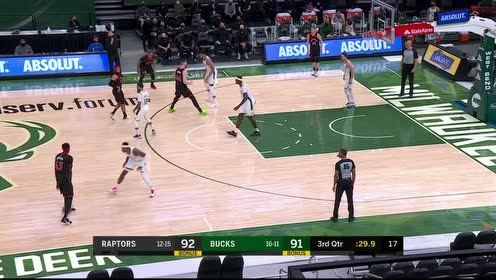 【NBA集锦】三人围剿也拦不住 字母哥轻抒猿臂低手上篮