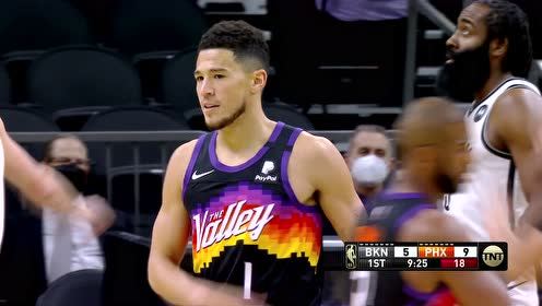 【NBA集錦】籃網(wǎng)男模賽前入場(chǎng) 杜蘭特俊俏一身白歐文拄拐化身?yè)炱茽€大叔