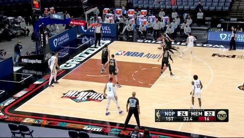 【NBA集锦】同样的方式还是防不住 锡安洞穿防守强势取分