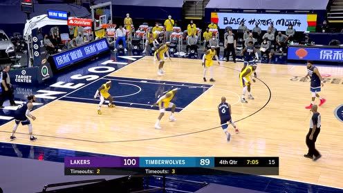 【NBA集锦】一股狠劲！哈雷尔抢断卢比奥快攻上篮一条龙