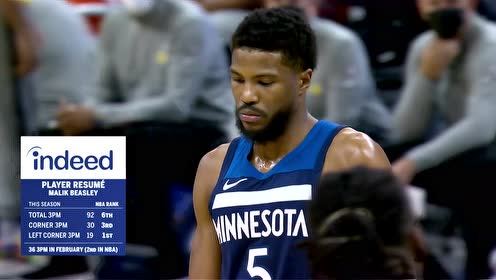 【NBA集锦】真让人感到绝望！麦克劳林接连被帽无奈至极