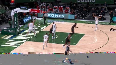 【NBA集锦】一顿操作猛如虎!字母哥陀螺转身隔扣布歇
