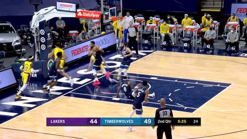 【NBA集锦】小加迎面血帽卢比奥 爱德华兹轻松回请顺势连线比斯利三分射箭