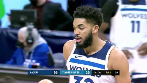 【NBA集锦】卢比奥四分卫长传助飞比斯利云霄劈扣 唐斯趁热打铁再造2+1