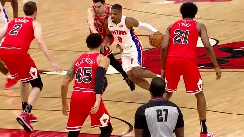 【NBA集錦】多點(diǎn)開(kāi)花！活塞一波12-0小高潮將比分拉開(kāi)