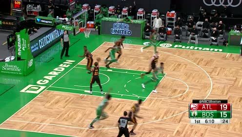 【NBA集錦】布朗長傳連線奧杰萊 底角三分一箭穿心