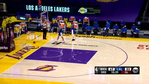 【NBA集錦】人工降雨最為可怕 哈里斯哈登先后命中2記三分