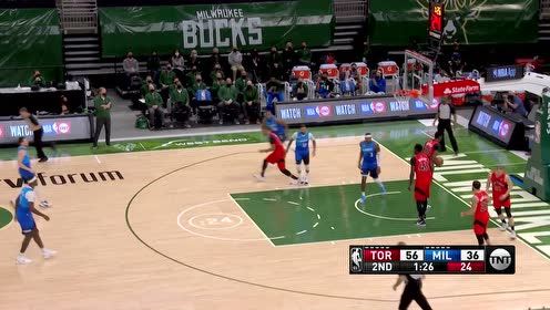 【NBA集锦】姿势简直美如画 米德尔顿回头望月反手上篮