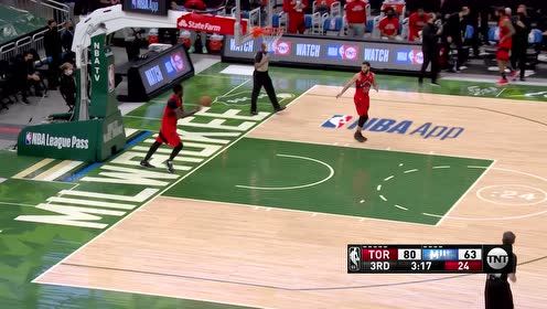 【NBA集锦】快到镜头跟不上 字母哥旱地拔葱空接暴扣