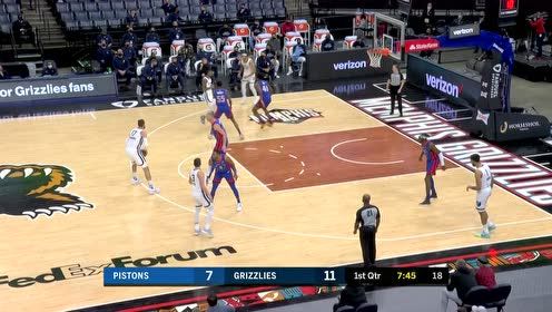 【NBA集锦】瓦兰迎面翻身跳投命中 普拉姆利勾手上篮立刻反击