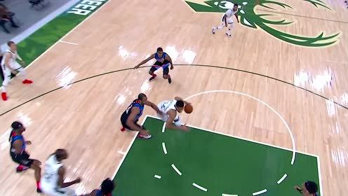 【NBA集錦】開場就來一記暴扣 字母哥空接扣籃劈山伐木