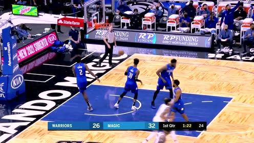 【NBA集錦】庫(kù)里終于開(kāi)胡了 弧頂三分飆中+突破打板上籃