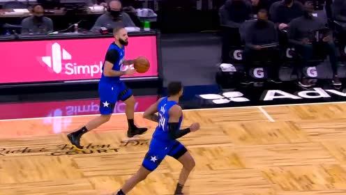 【NBA集錦】魔術(shù)配合行云流水 富尼耶反擊飆射三分