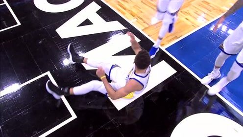 【NBA集錦】庫(kù)里小打大強(qiáng)行上籃 倒地翻滾之后秀肌肉
