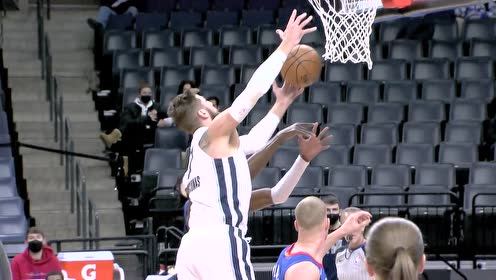 【NBA集锦】能让你一直嚣张?格兰特铁臂遮天大帽扇懵瓦兰