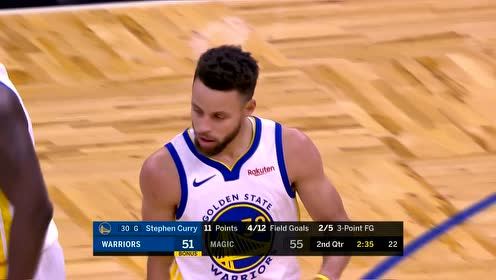【NBA集錦】籃筐像大海！庫(kù)里接球就飆三分遠(yuǎn)投