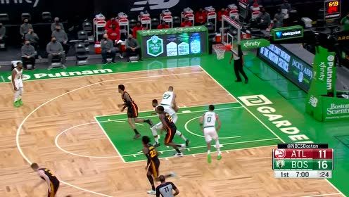 【NBA集錦】布朗速度奇快無比 空中接球上籃2+1手到擒來
