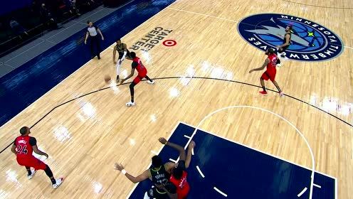 【NBA集錦】森林狼首個運動戰(zhàn)得分 唐斯三分架炮一箭穿心