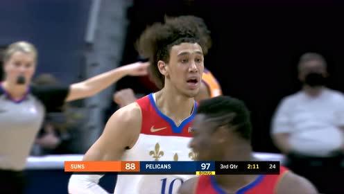 【NBA集錦】鵜鶘隊(duì)的都會(huì)扣 辮子兄弟配合海耶斯飛天空接