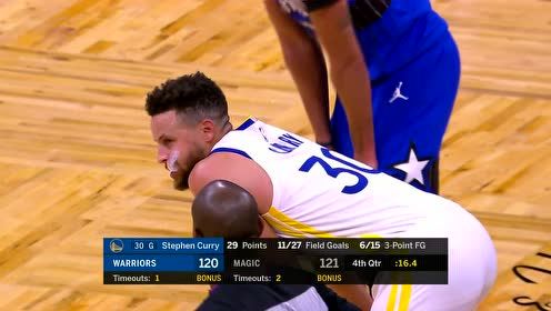 【NBA集錦】自己犯的錯(cuò)自己彌補(bǔ) 庫(kù)里大心臟連中高難度三分