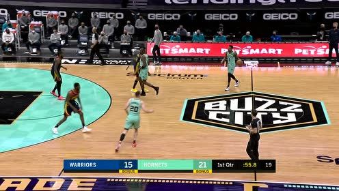 【NBA集錦】勇士vs黃蜂第1節(jié)英文原聲回放