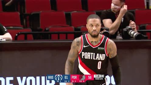 【NBA集錦】露出看家本事 利拉德再度演繹超遠(yuǎn)三分輕松寫意