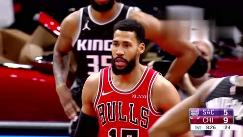【NBA集锦】自己来!拉文抢断送妙传坦普尔直捣黄龙强取2+1