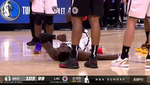 【NBA集錦】貝弗利又廢一人 出其不意上對抗格林胳膊無法動彈 離場時怒踢飲料桶